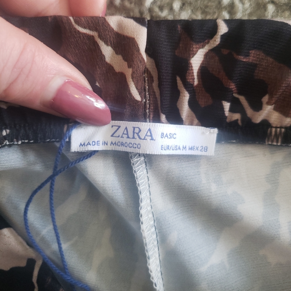 Zara Basic brown pants size M - Picture 2 of 2